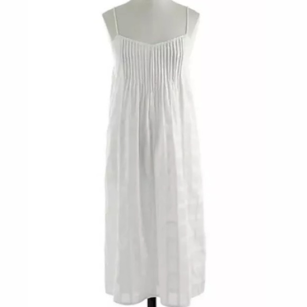NWT jcrew white 2 pin tuck dress A7542